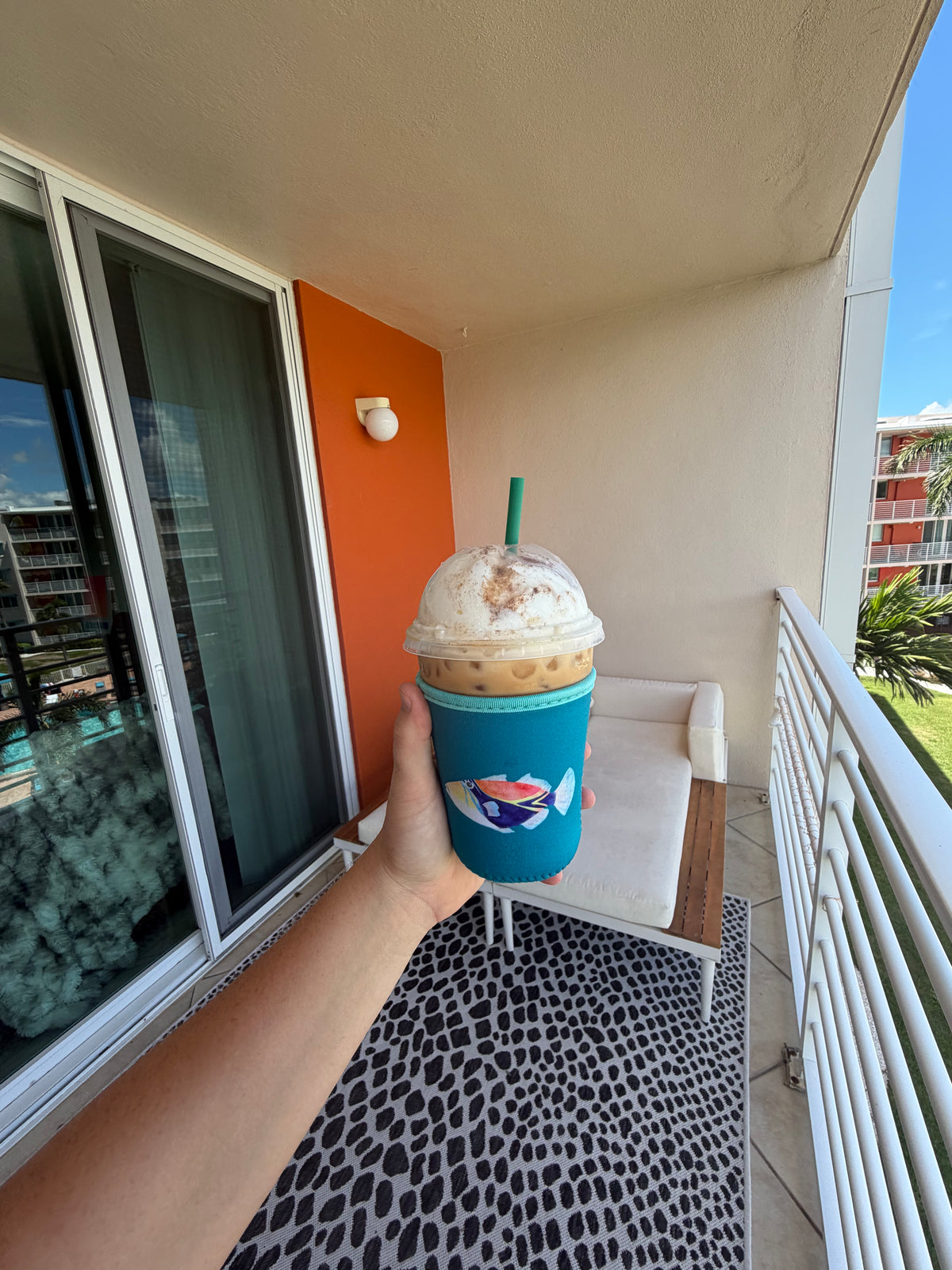 Humuhumunukunukuāpuaʻa Iced Coffee Coozie
