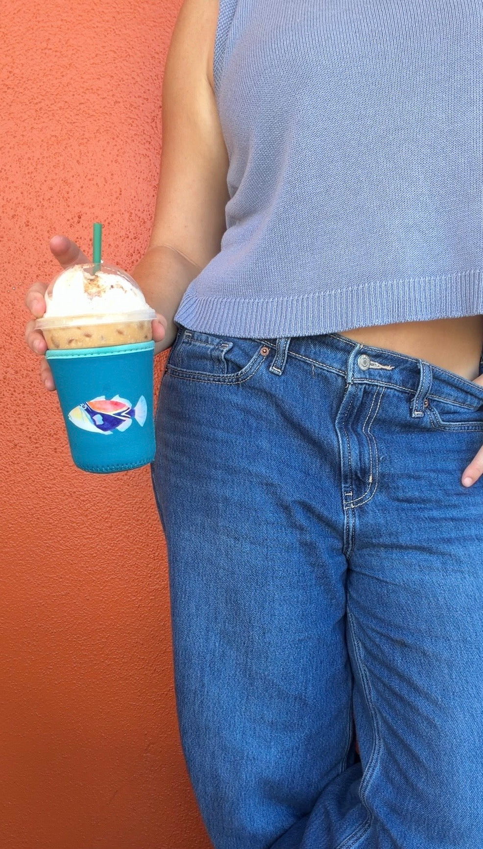 Humuhumunukunukuāpuaʻa Iced Coffee Coozie