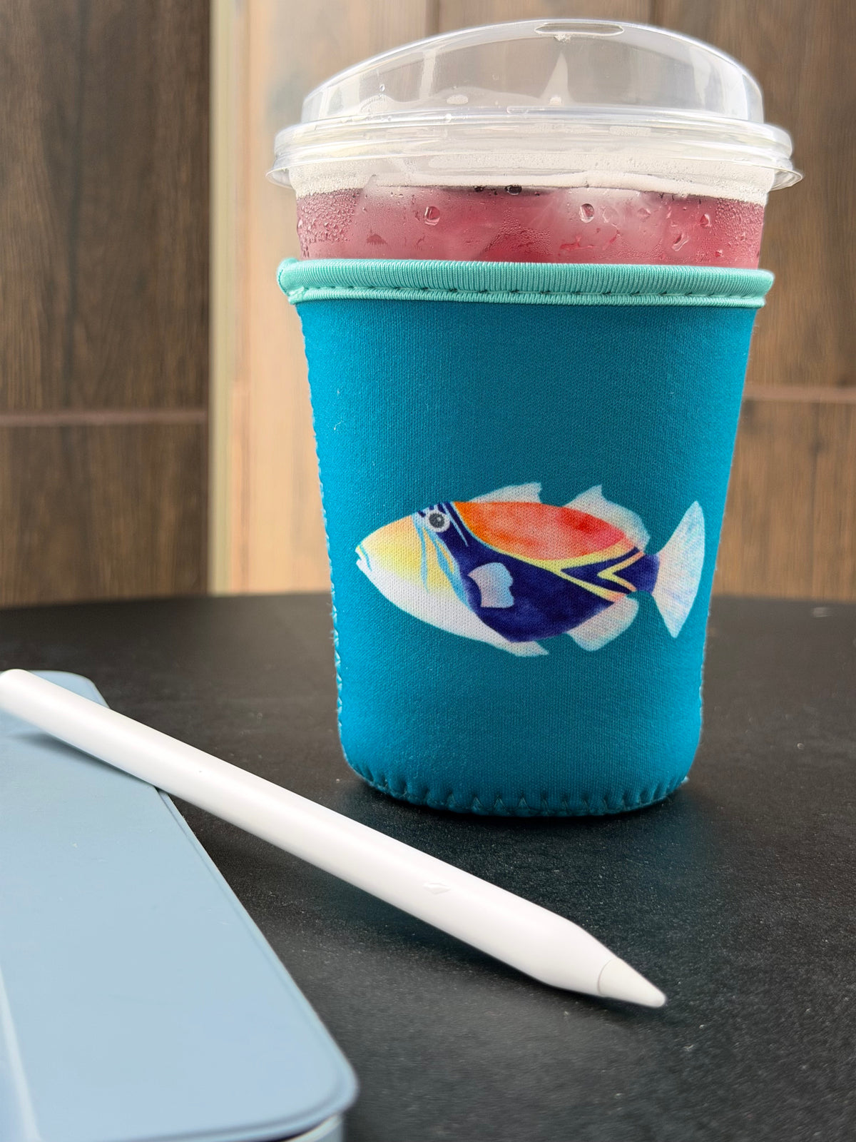 Humuhumunukunukuāpuaʻa Iced Coffee Coozie