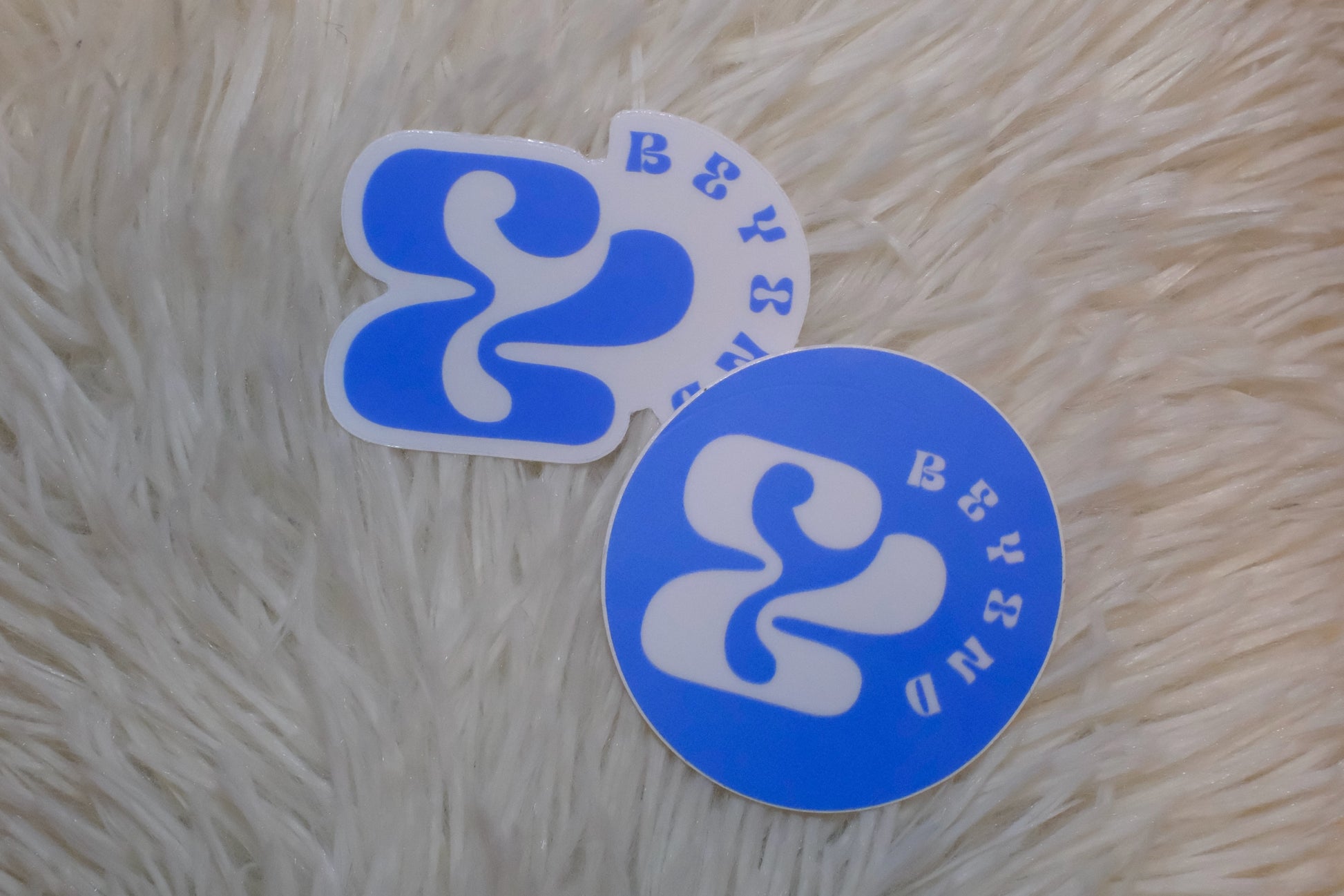 &BEYOND Logo Vinyl Stickers, to show support to a small business who is doing their greatest everyday. We create little luxuries for the everday, made to brighten the planned and unplanned moments in life! 